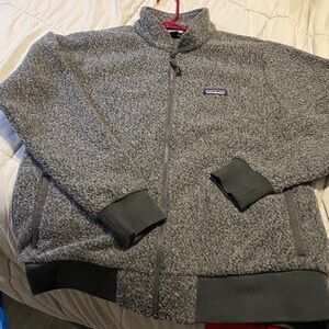 Patagonia Women's worn weather Sweater Jacket  Gray Full Zip